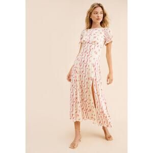 NWOT Free People Magdalena Floral Midi Dress